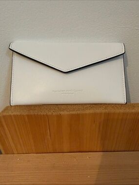 Narciso Rodriguez White Envelope Wristlet Clutch